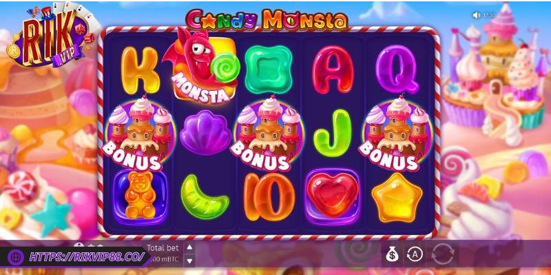 Màn hình game chia thành bảng gồm sáu cột, năm hàng