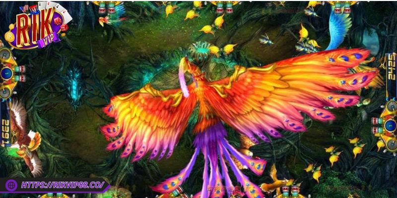 Hình ảnh phượng hoàng thiết kế sống động